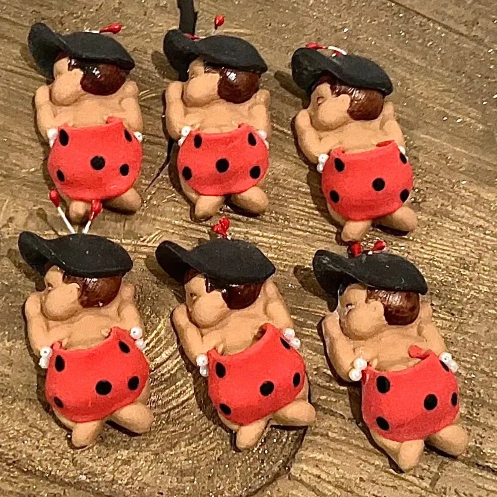 Ladybug Babies Party Favor Decoration Baby Shower Accents 6 Count